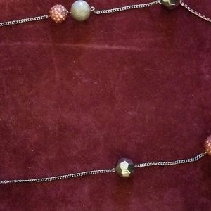 Kirna zabete necklace red beads silver